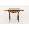 Table bouillotte de style Louis XV en bois de violette, fin XIXe siècle