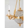 Suspension de style Empire en cristal et bronze doré, vers 1950 | Biron Suspension de style Empire en cristal et bronze doré, vers 1950