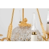 Suspension de style Empire en cristal et bronze doré, vers 1950 | Biron Suspension de style Empire en cristal et bronze doré, vers 1950