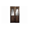 Paire de portes en laque brune à décor chinoisant rouge et or, XIXe siècle 10