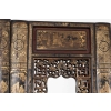 Paire de portes en laque brune à décor chinoisant rouge et or, XIXe siècle 11