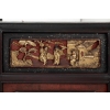 Paire de portes en laque brune à décor chinoisant rouge et or, XIXe siècle 16