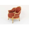 Paire de bergères basses de style Louis XV en bois doré, vers 1880 | Biron Paire de bergères basses de style Louis XV en bois doré, vers 1880