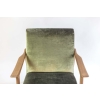Arne Hovmand Olsen, Paire de fauteuils scandinaves teck et velours, vers 1970