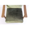 Arne Hovmand Olsen, Paire de fauteuils scandinaves teck et velours, vers 1970