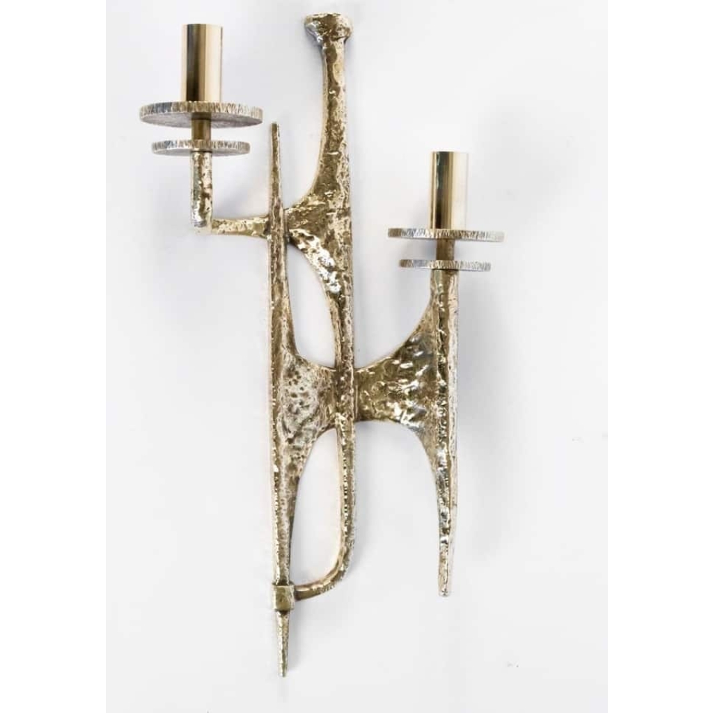 Paire d’Appliques en bronze Felix Agostini | Biron Paire d'Appliques en bronze Felix Agostini