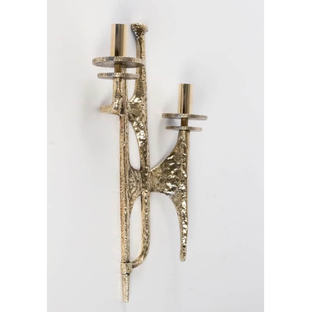 Paire d’Appliques en bronze Felix Agostini | Biron Paire d'Appliques en bronze Felix Agostini