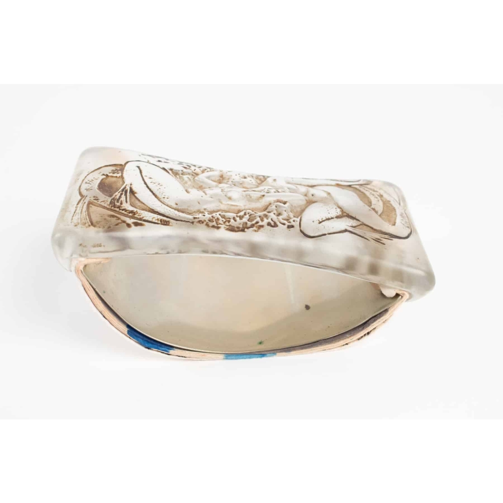 René LALIQUE 1860 – 1945 BUVARD « DEUX SIRÈNES COUCHÉES, FACE À FACE »1920 | Biron René LALIQUE 1860 – 1945 BUVARD « DEUX SIRÈNES COUCHÉES, FACE À FACE »1920