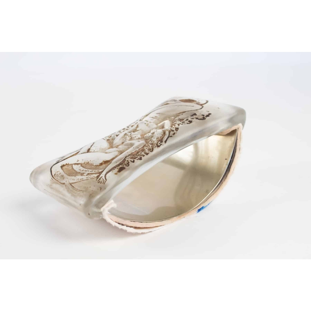 René LALIQUE 1860 – 1945 BUVARD « DEUX SIRÈNES COUCHÉES, FACE À FACE »1920 | Biron René LALIQUE 1860 – 1945 BUVARD « DEUX SIRÈNES COUCHÉES, FACE À FACE »1920