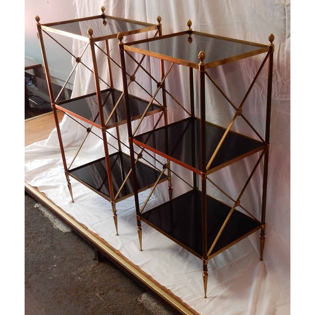 1950/70 Paire d étagéres 3 Niveaux Maison Bagués