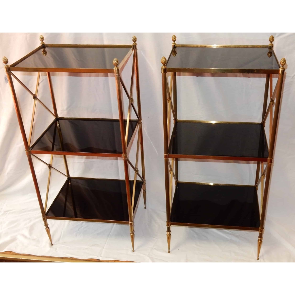 1950/70 Paire d étagéres 3 Niveaux Maison Bagués