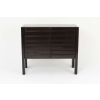 Maison Regain, Buffet en orme laqué noir à deux vantaux, années 1960 | Biron Maison Regain, Buffet en orme laqué noir à deux vantaux, années 1960