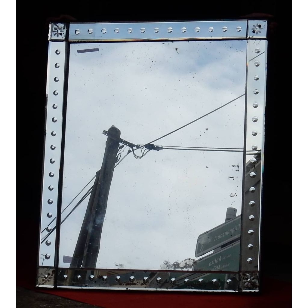 1950′ Miroir Venise A Bulles 120 X 100 cm | Biron |||||||