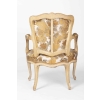 Paire de fauteuils cabriolet de style Louis XV laqués beige, vers 1900