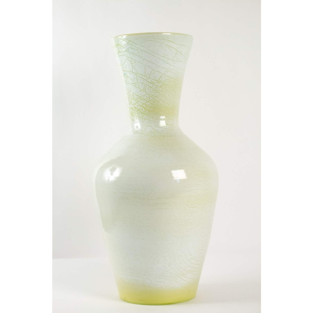 Grand vase en faïence signé accolay – céramique année 50 | Biron ||||||