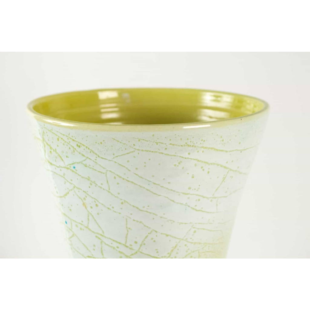 Grand vase en faïence signé accolay – céramique année 50 | Biron Grand vase en faïence signé accolay - céramique année 50