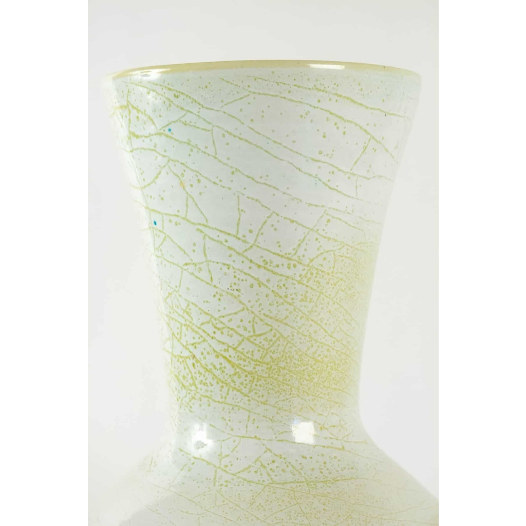 Grand vase en faïence signé accolay – céramique année 50 | Biron Grand vase en faïence signé accolay - céramique année 50