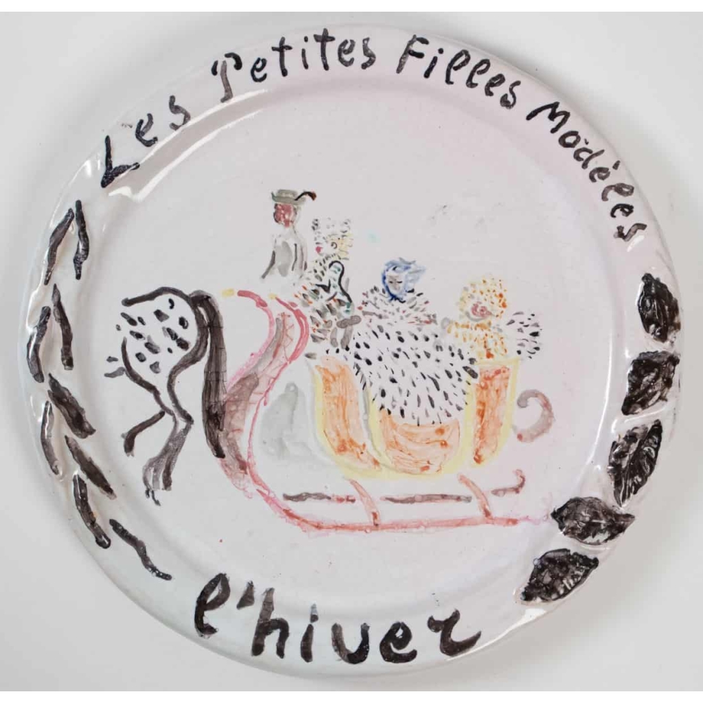 Assiettes en faïence peintes par Constantin Terechkovitch (1902 -1978) – céramique année 50 | Biron Assiettes en faïence peintes par Constantin Terechkovitch (1902 -1978) - céramique année 50
