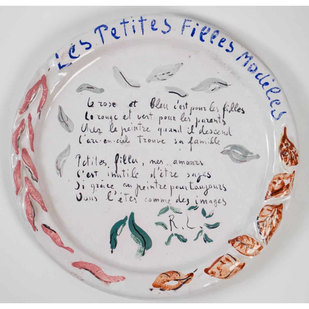 Assiettes en faïence peintes par Constantin Terechkovitch (1902 -1978) – céramique année 50 | Biron Assiettes en faïence peintes par Constantin Terechkovitch (1902 -1978) - céramique année 50