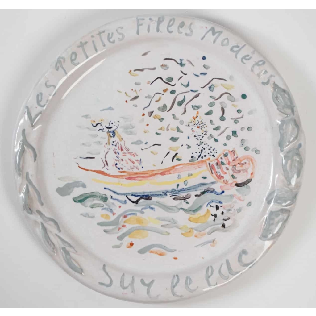 Assiettes en faïence peintes par Constantin Terechkovitch (1902 -1978) – céramique année 50 | Biron Assiettes en faïence peintes par Constantin Terechkovitch (1902 -1978) - céramique année 50
