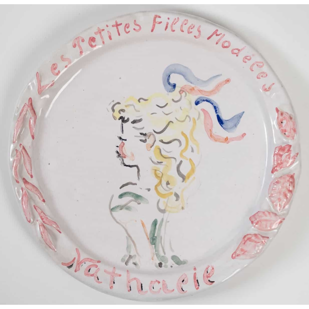 Assiettes en faïence peintes par Constantin Terechkovitch (1902 -1978) – céramique année 50 | Biron Assiettes en faïence peintes par Constantin Terechkovitch (1902 -1978) - céramique année 50