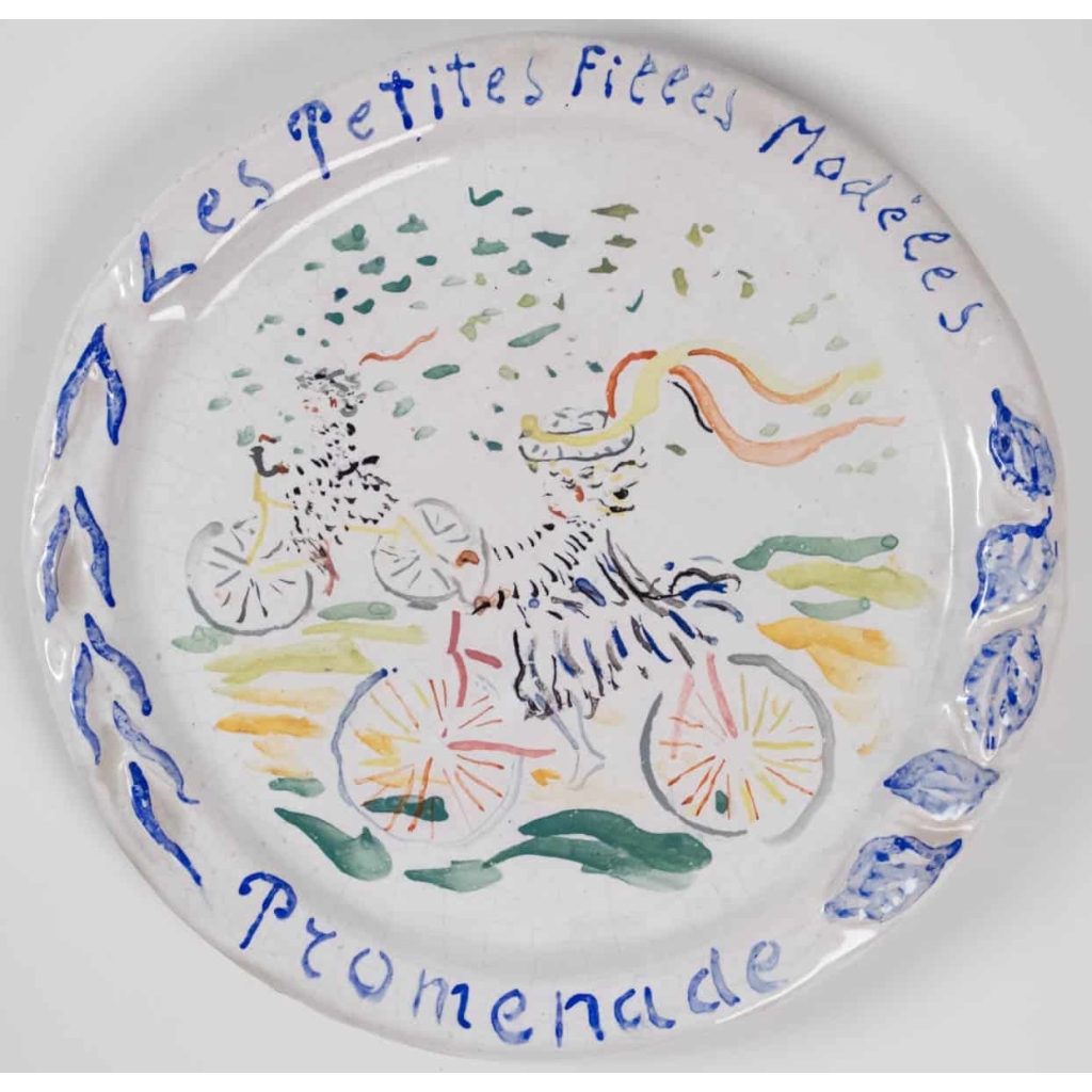 Assiettes en faïence peintes par Constantin Terechkovitch (1902 -1978) – céramique année 50 | Biron Assiettes en faïence peintes par Constantin Terechkovitch (1902 -1978) - céramique année 50