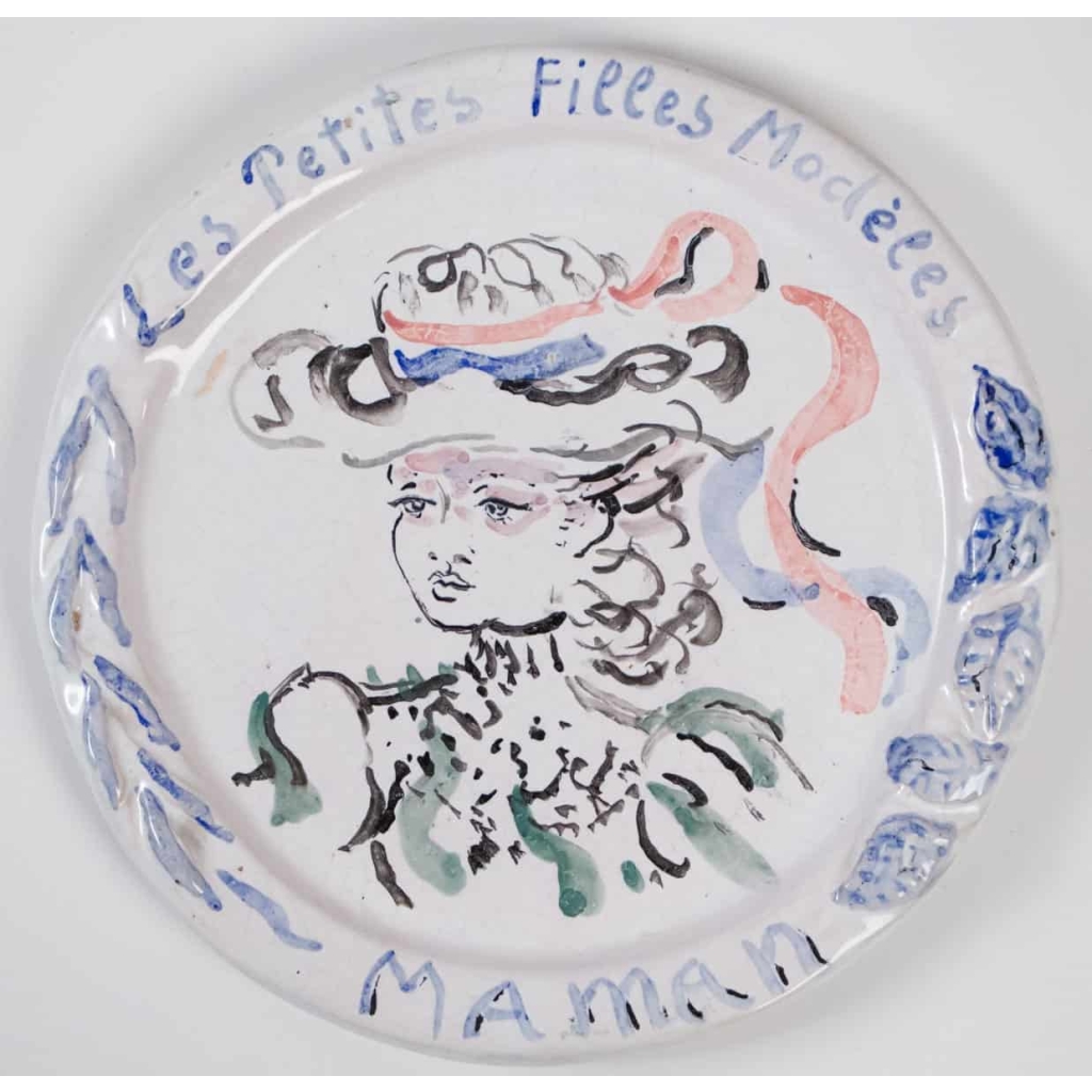 Assiettes en faïence peintes par Constantin Terechkovitch (1902 -1978) – céramique année 50 | Biron Assiettes en faïence peintes par Constantin Terechkovitch (1902 -1978) - céramique année 50