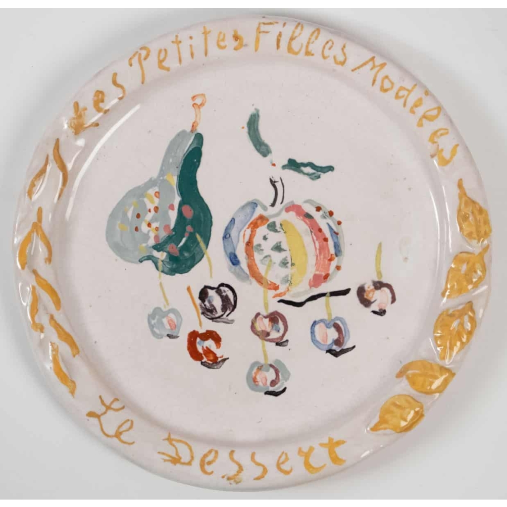 Assiettes en faïence peintes par Constantin Terechkovitch (1902 -1978) – céramique année 50 | Biron Assiettes en faïence peintes par Constantin Terechkovitch (1902 -1978) - céramique année 50
