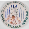 Assiettes en faïence peintes par Constantin Terechkovitch (1902 -1978) – céramique année 50 | Biron Assiettes en faïence peintes par Constantin Terechkovitch (1902 -1978) - céramique année 50