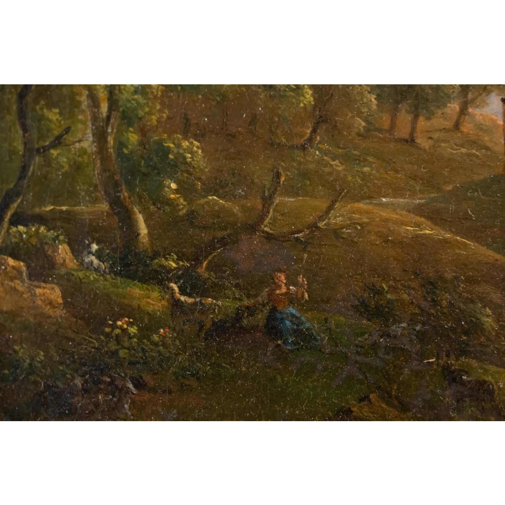 Paysage d'Italie Attribué à Victor Bertin (1768-1842)