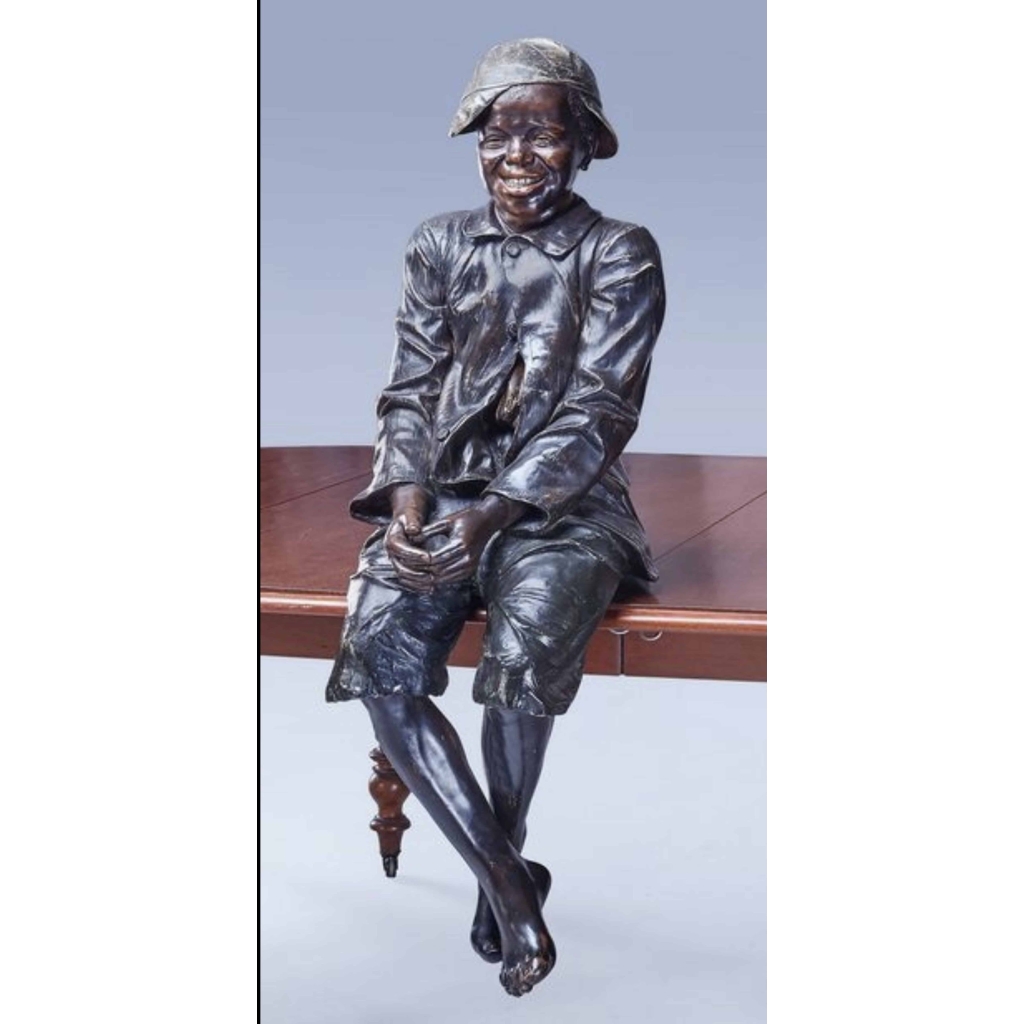 Friedrich GOLDSCHEIDER » Petit Noir Assis »Terre Cuite | Biron |