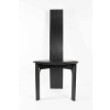 Suite De 4 Fauteuils En Chêne Laqué Noir