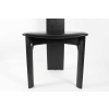 Suite De 4 Fauteuils En Chêne Laqué Noir