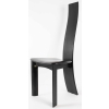 Suite De 4 Fauteuils En Chêne Laqué Noir