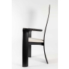 Suite De 4 Fauteuils En Chêne Laqué Noir