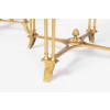 Maison Jansen, Paire de guéridons de style Louis XVI en bronze doré, années 1970