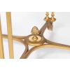 Maison Jansen, Paire de guéridons de style Louis XVI en bronze doré, années 1970