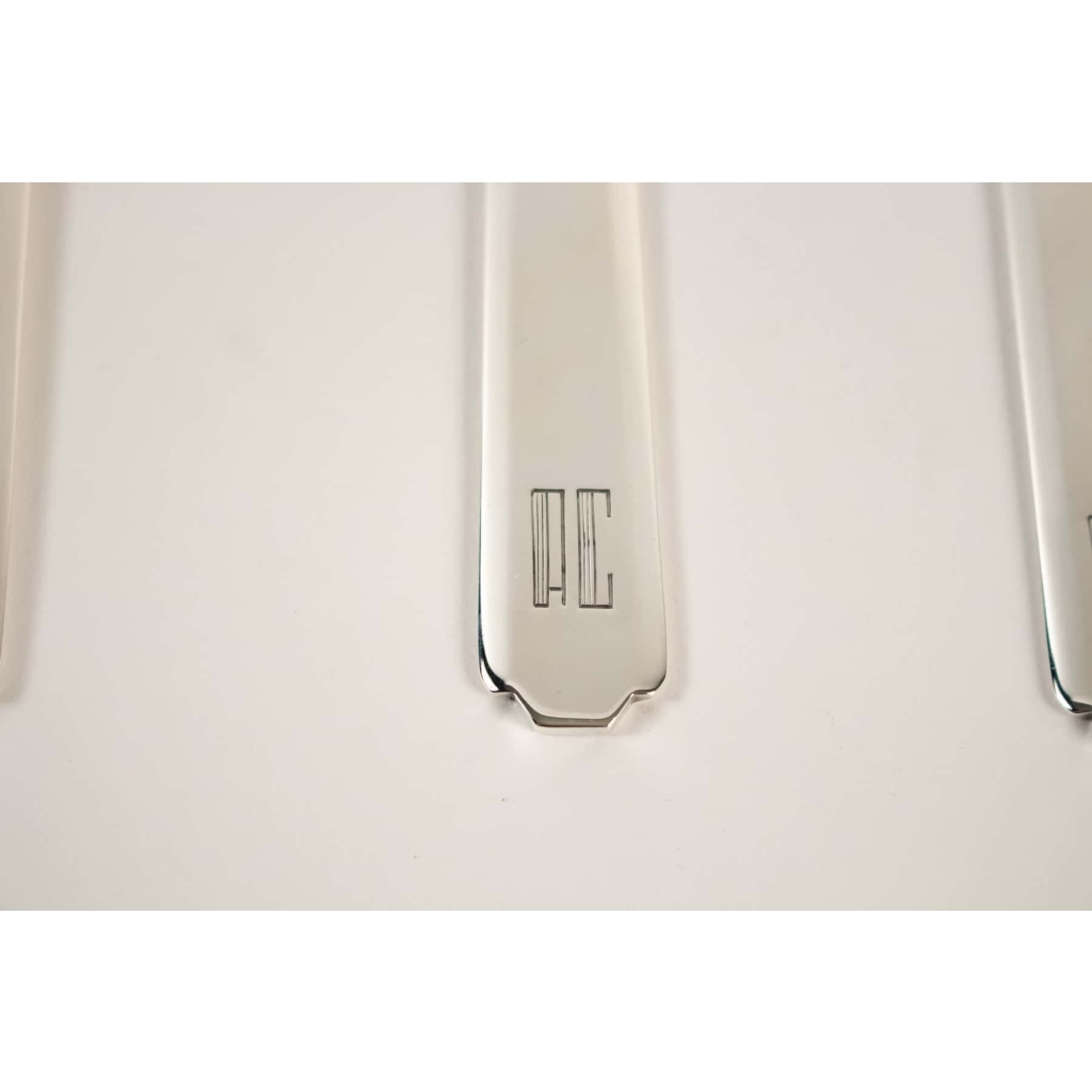 Jean Puiforcat « Bayonne » Flatware , circa 1924 :92 pieces | Biron Jean Puiforcat "Bayonne" Flatware , circa 1924 :92 pieces