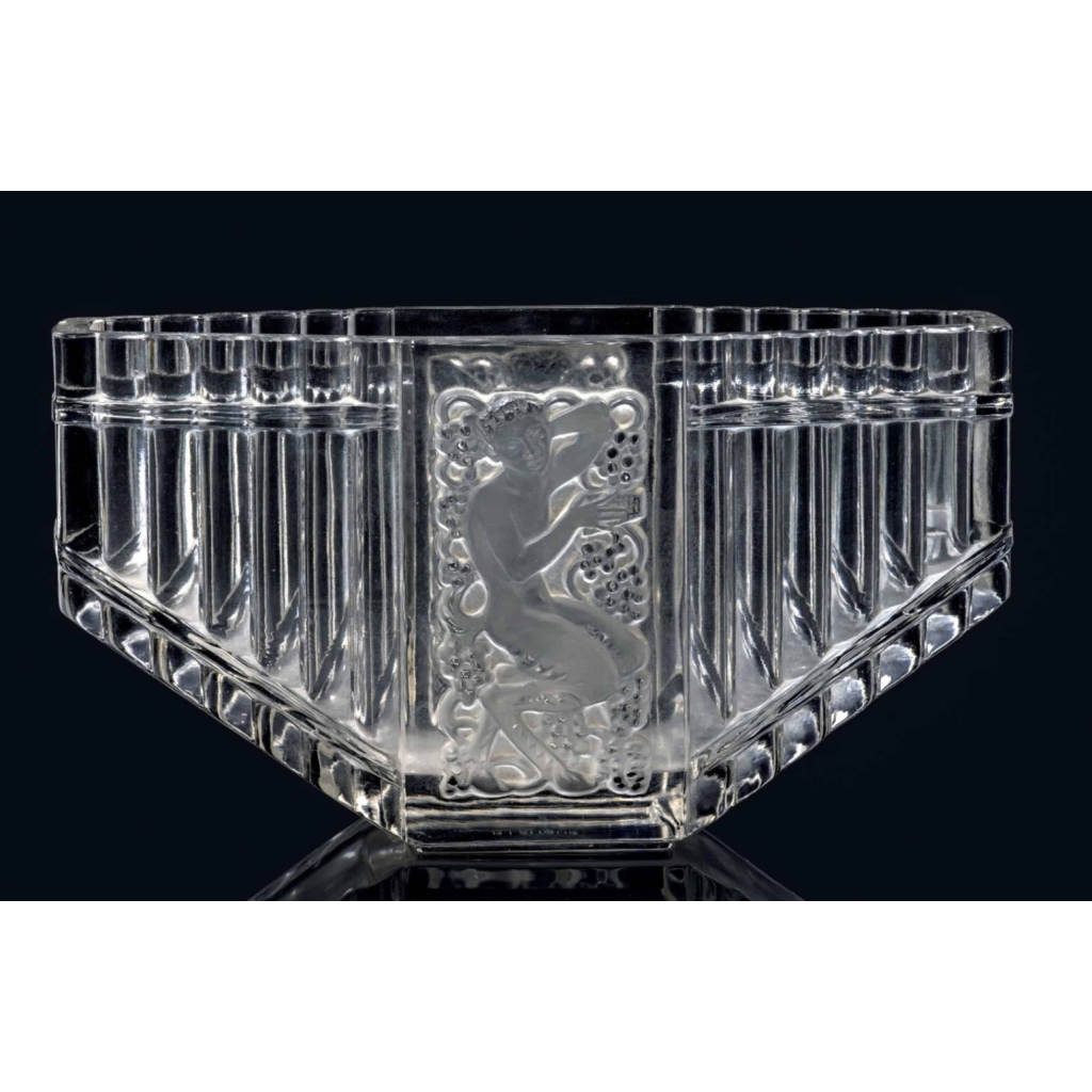 René Lalique Opalescent Vase « PAN » | Biron René Lalique Opalescent Vase "PAN"