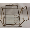 1950/70 Paire de Dessertes Roulantes Maison Bagués en Laiton Style L XVI