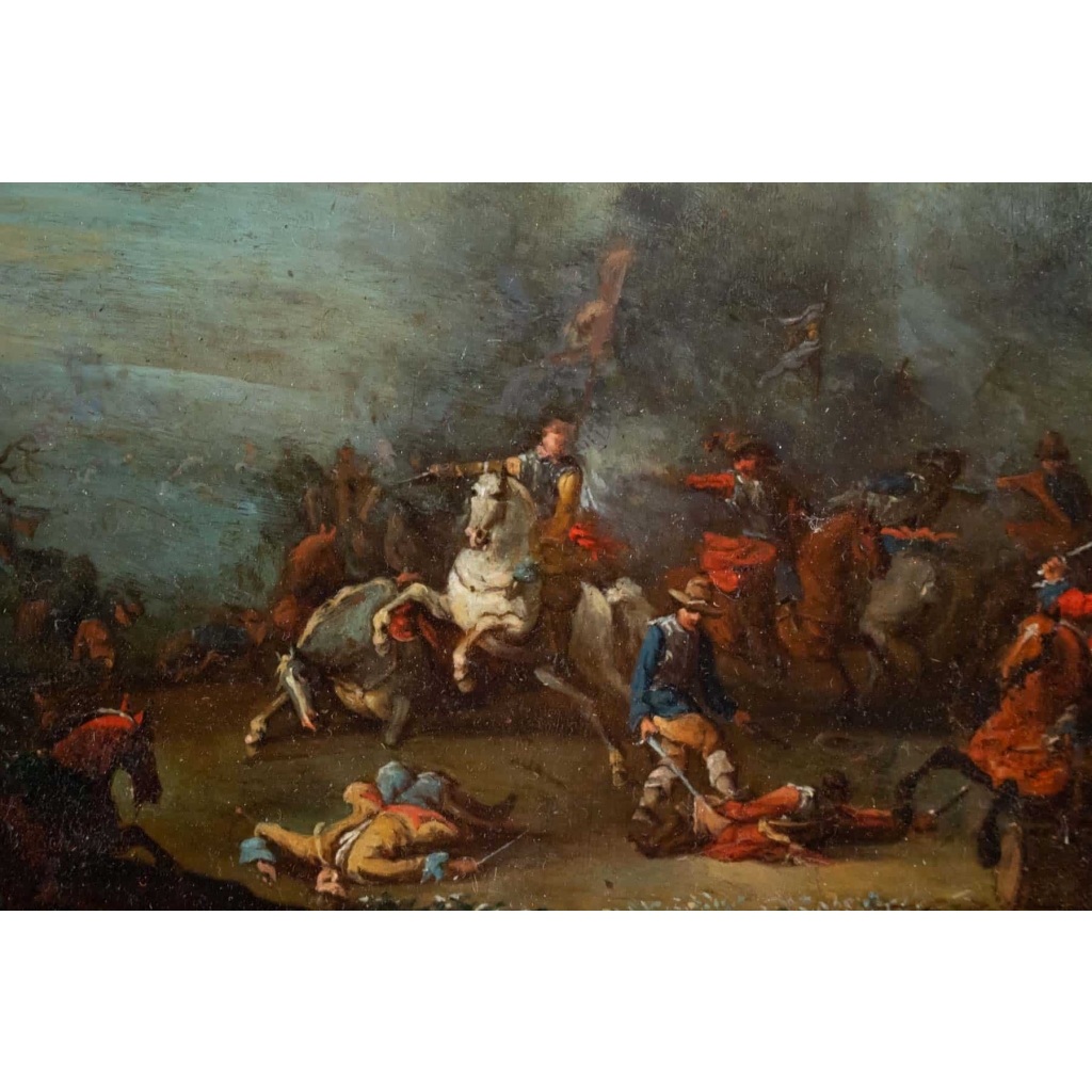 Choc De Cavalerie Attribué à Philips Wouwerman(1619-1668)