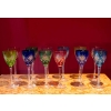 Série de 12 verres à vin du Rhin en cristal de Saint Louis modèle Chantilly | Biron ||||||||||