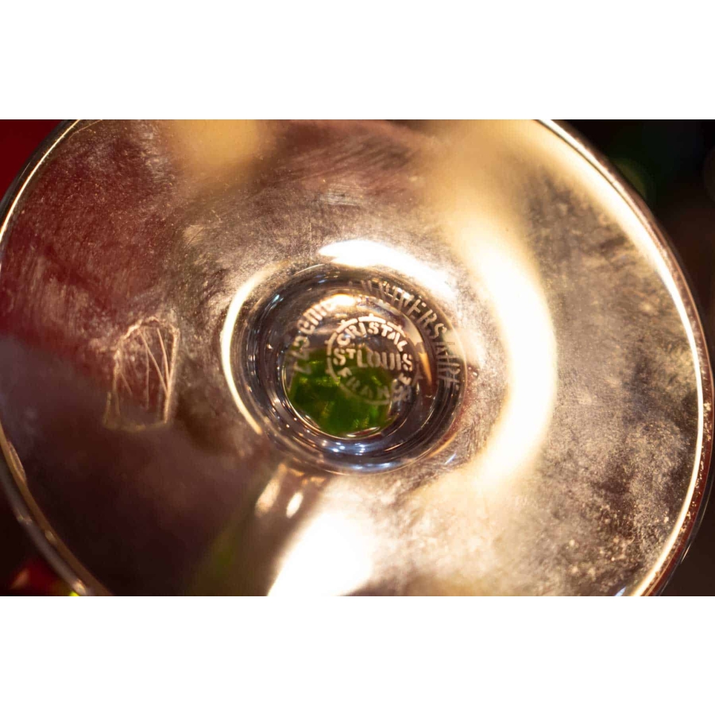 Série de 12 verres à vin du Rhin en cristal de Saint Louis modèle Chantilly | Biron Série de 12 verres à vin du Rhin en cristal de Saint Louis modèle Chantilly