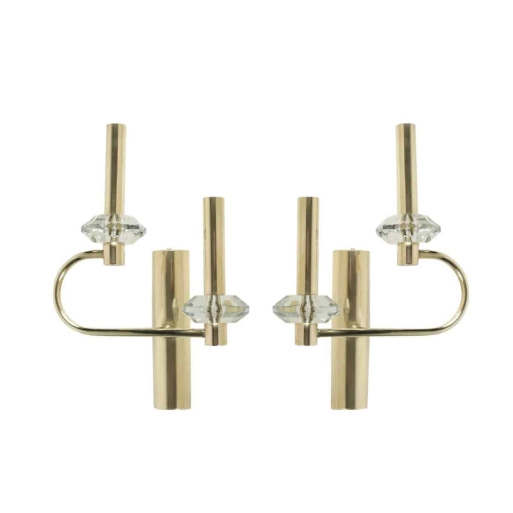 Paire d’Appliques Gaetano Sciolari 1960 | Biron ||||||