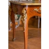 Bureau Plat De Style Louis XV, Signé Sormani, XIXème Siècle.