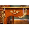 Bureau Plat De Style Louis XV, Signé Sormani, XIXème Siècle.