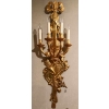Paire d’appliques en bronze doré, à 4 bras de lumières, de style Louis XVI. Possibilité 6 paires. Réf: 146 | Biron ||||||||
