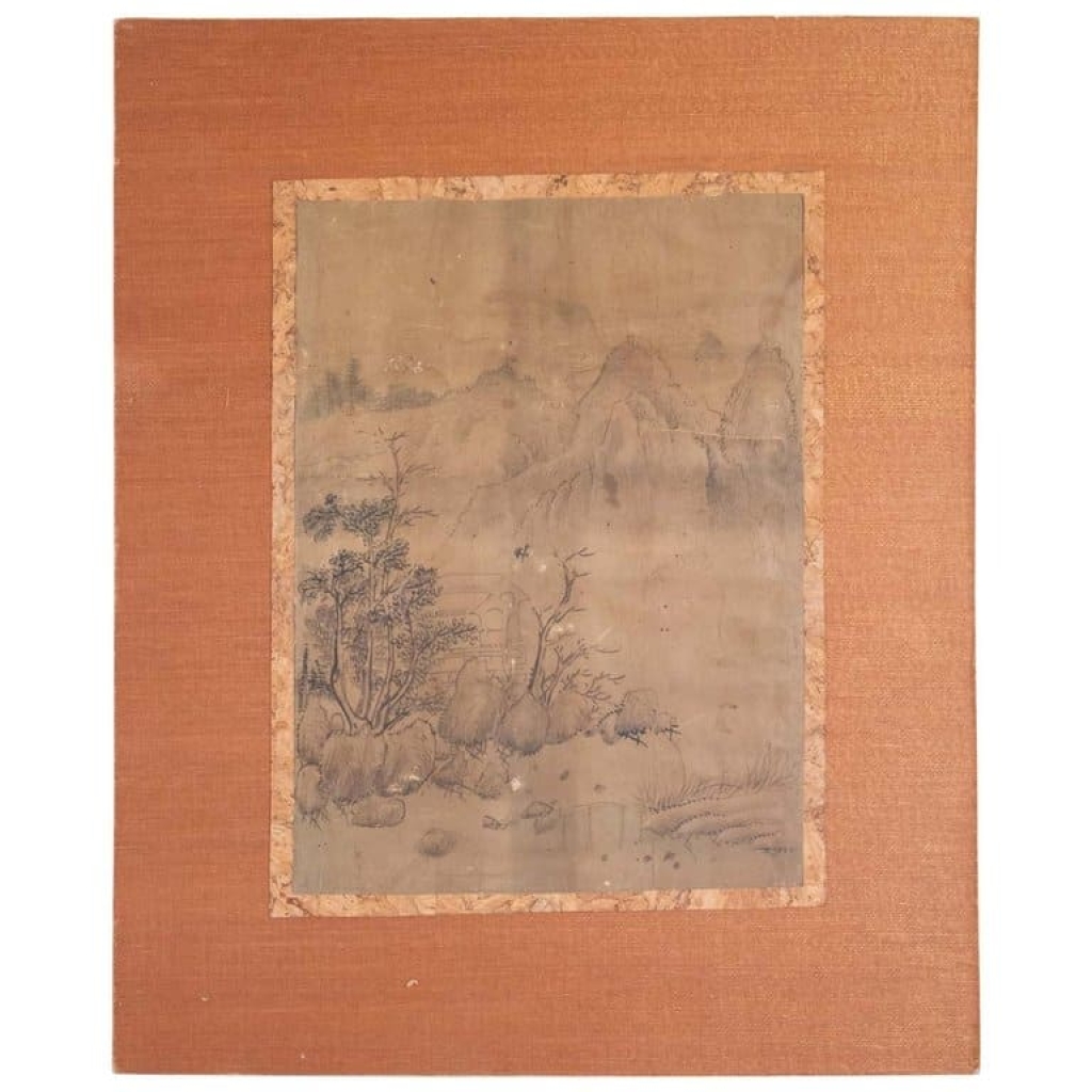 Dessin, Chine, XIXème Siècle Sur Papier Marouflé, Art Asie | Biron |||||||