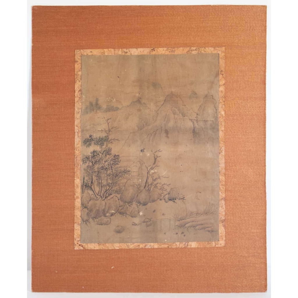 Dessin, Chine, XIXème Siècle Sur Papier Marouflé, Art Asie | Biron Dessin, Chine, XIXème Siècle Sur Papier Marouflé, Art Asie