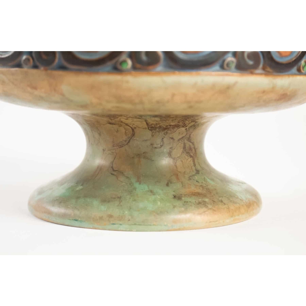 Coupe signée Joseph et Pierre Mougin – céramique art déco | Biron Coupe signée Joseph et Pierre Mougin - céramique art déco